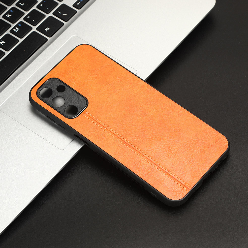 For Samsung Galaxy M14 5G Leather Coated TPU PC Phone Case Cowhide Texture Anti-scratch Cover For Samsung Galaxy M14 5G Leather Coated TPU PC Phone Case Cowhide Texture Anti-scratch Cover